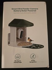 HARYMOR Bird Feeder Camera AI Identify Bird Species Solar Panel Smart - Green