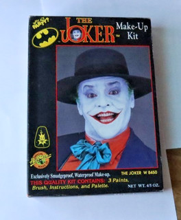 Vintage DC Comics Batman Bat Man The Joker Make Up Kit SEALED 1989 Halloween NR