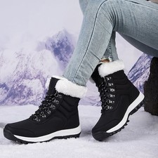 Stepedia Women's Snow Boots Cozy Insulated Faux Fur Lined Waterproof MidCalf