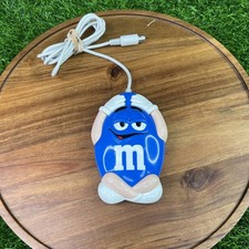 Vintage M&M Blue Computer Serial Mouse PS/2 W...