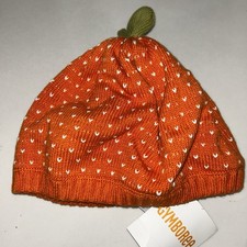 New Gymboree Butterfly girl Orange Pumpkin Beanie Hat Girls 2T-3T 2-3