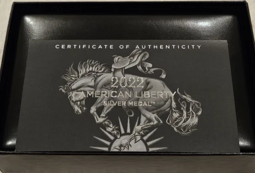 1oz .999 Fine Silver Coin 2022 American Liberty Silver Medal by USMINT