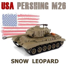 Pershing M26 Snow Leopard USA Tank 1/16 RC Panzer BB IR Basic Heng Long 3838-1B