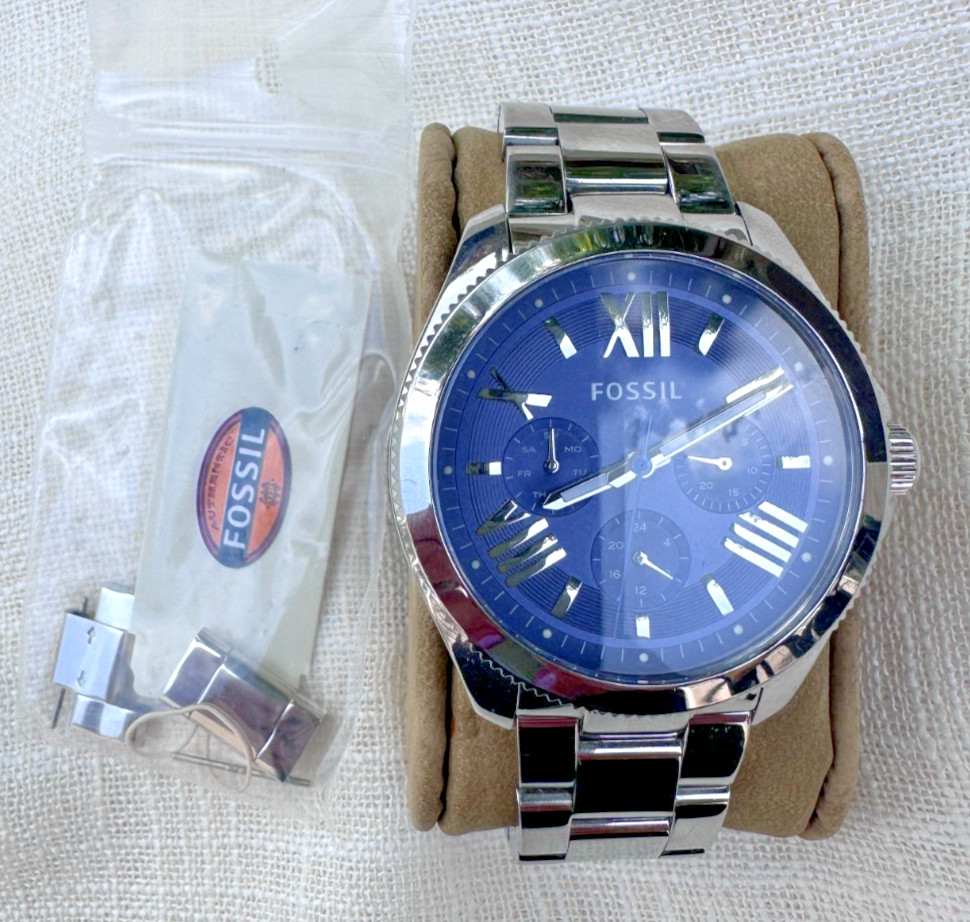 Fossil Cecile Multifunction Silver Stainless Steel Watch (Model AM4565)