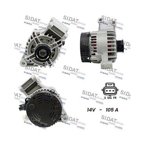 Alternateur Sidat A12DE0087A2 avec regulateur stable pour Ford Amc