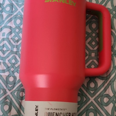 Stanley Quencher H2.0 Tumbler 40 oz Pink Insulated With Handle and Straw