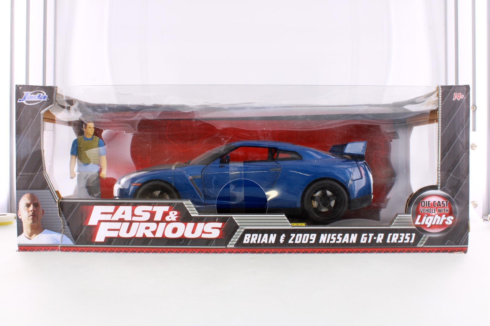 Brian's 2009 Nissan GTR with Brian Figure and Working Lights
