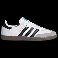 Size 5.5- adidas Samba OG Low White Black Gum Big Kids