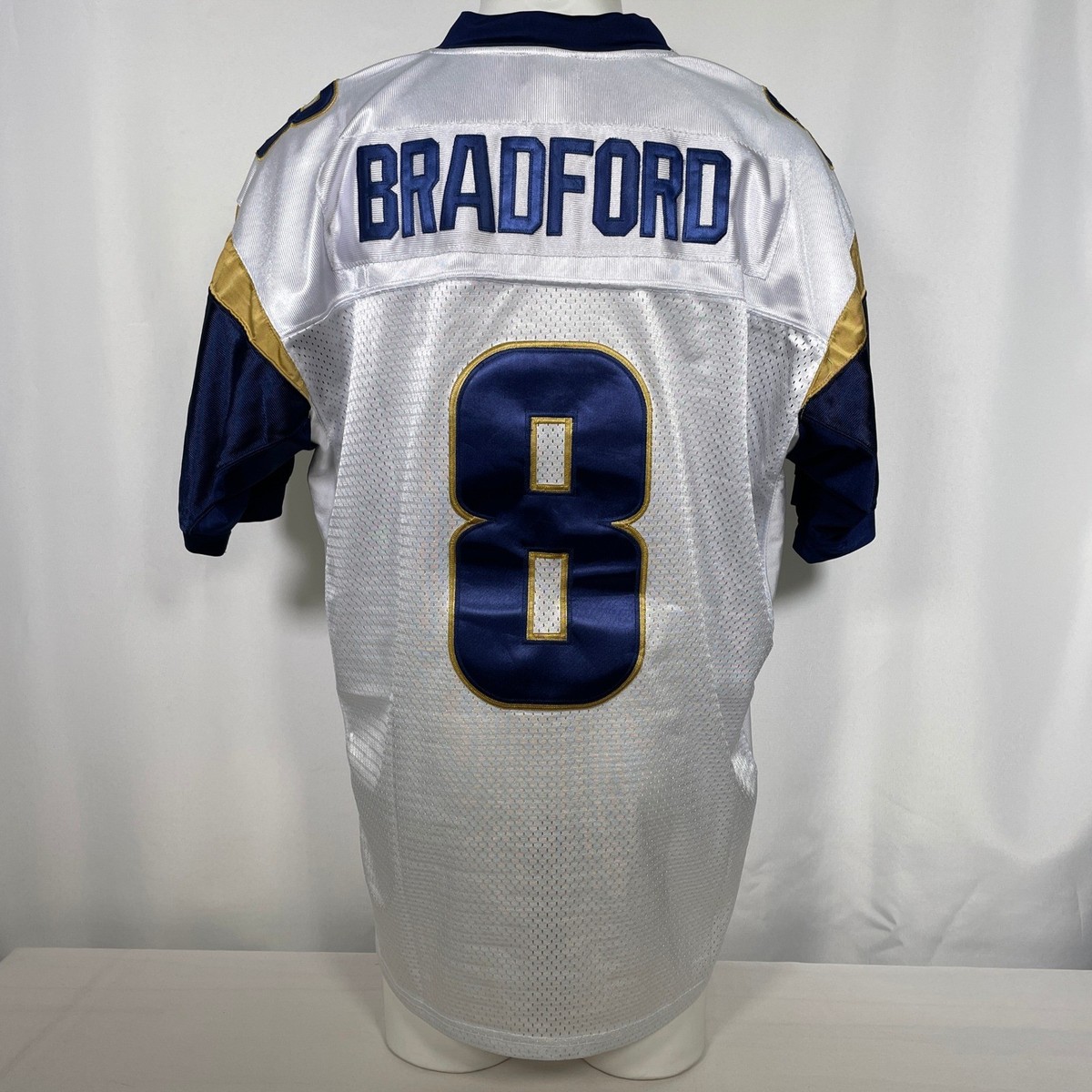 Sam Bradford #8 St. Louis Rams NFL Reebok White On Field Jersey