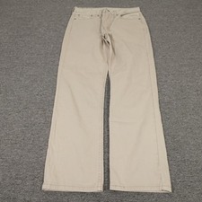 Levi's 514 Jeans Mens 32x30 Beige Regular Straight Light Wash Denim Casual Pants