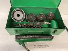 Greenlee 7310SB 1/2" - 4" Hydraulic Punch & Driver Knockout Set Used
