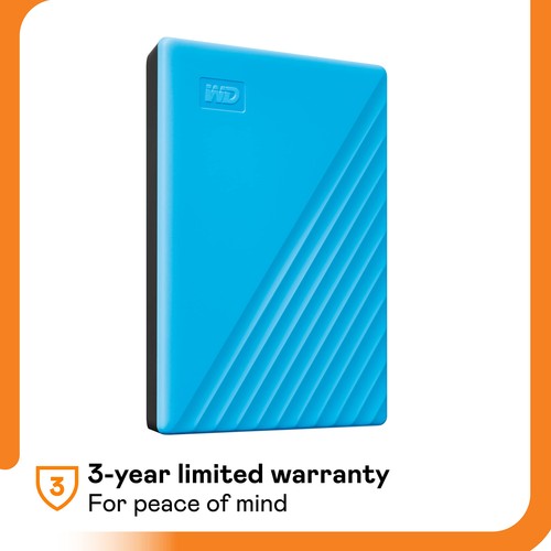1TB My Passport, Portable External Hard Drive, Blue, backup software with def... - 第 6/6 張圖片
