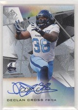 2021 SP Game Used Edition CFL Declan Cross #A-DC Auto 0cv