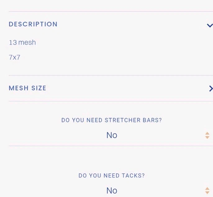 Annie Lee Designs Crossword Stitchery Needlepoint Canvas Eat Stitch Sleep Repeat - Image 4 of 4