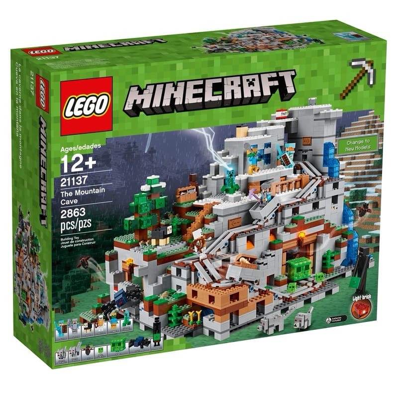 LEGO 21137 The Mountain Cave/Retired Minecraft Set/Factory Sealed