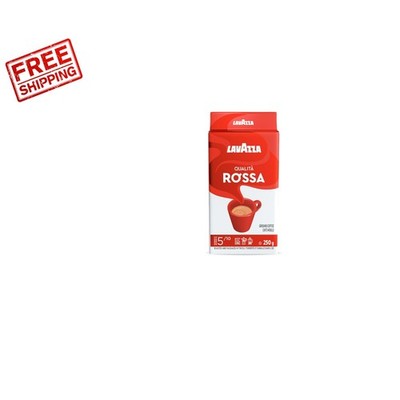 Qualita Rossa 8.8 oz Ground Coffee - Smooth, Aromatic Espresso Crafted in Italy