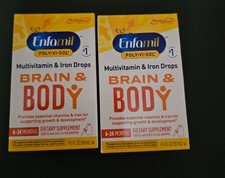 Enfamil Brain & Body Multivitamin & Iron Drops 50ml each