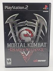 Sony Playstation 2 PS2 Mortal Kombat Deadly Alliance Disc + Case Cleaned Tested