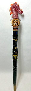 Magiquest Wand Creative Kingdom Black Gold Brown 2005 Dragon Scepter Great Wolf