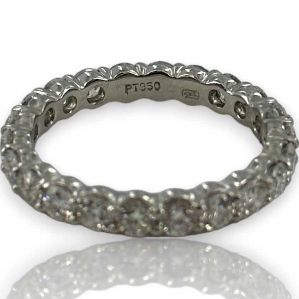 Blue Nile Round Diamond Eternity Band Wedding Stackable Ring 6.5 950 ...