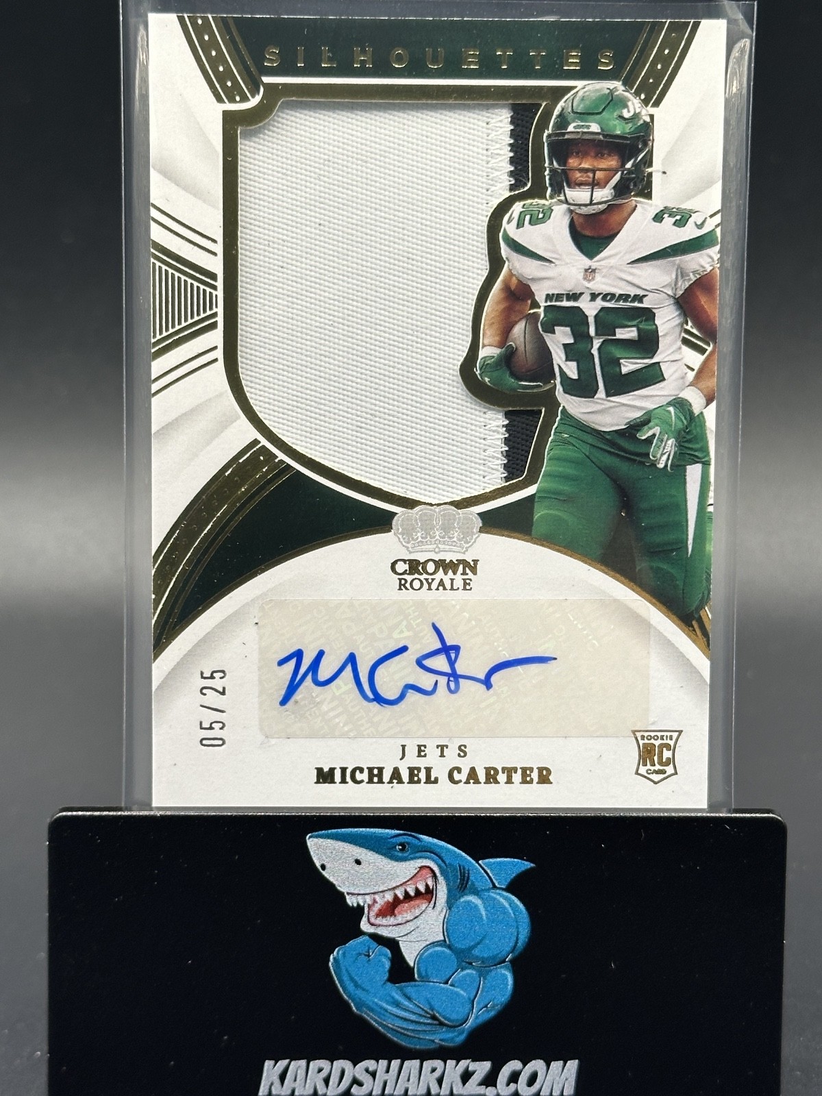 Michael Carter Panini Chronicles Crown Royale Silhouette Memorabilia Autographs #CRSMCA Base