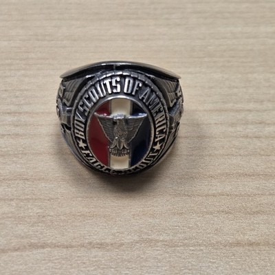 Eagle Scout Ring.  Early 1990s.  Size ? 6-7 ? Hallmark Shown.  Excellent Cond.