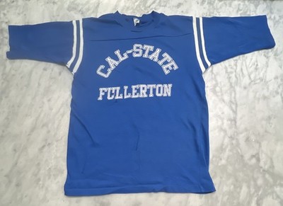 Vintage Artex Jersey Shirt Small Cal-State Fullerton Raglan Single Stitch Thrash