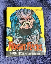 Topps 1988 FRIGHT FLICKS PREDATOR Sealed Pack Vintage Horror Rare