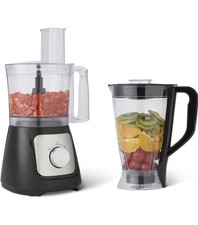 Amazon Basics Food Processor and Blender Combo with 2 Speeds, 800w, Black