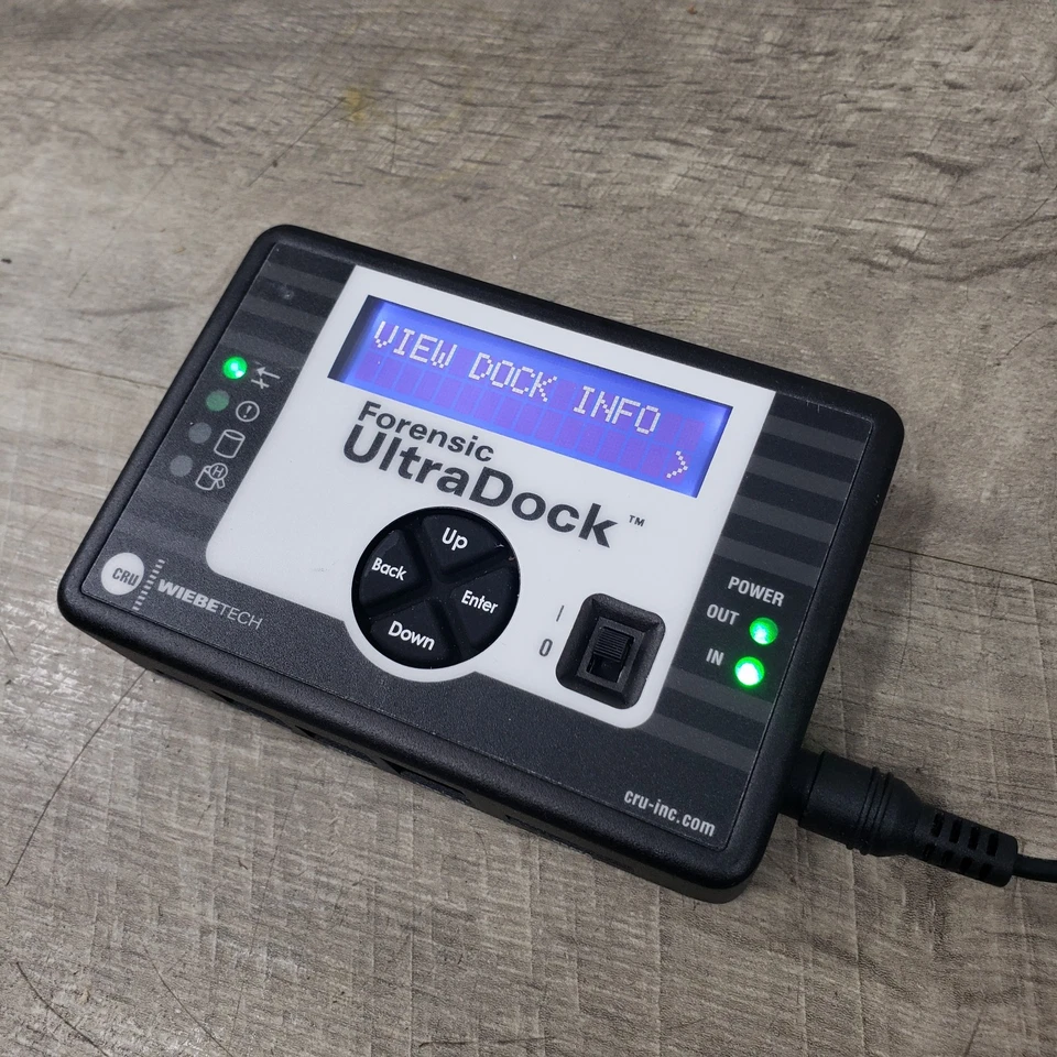 CRU Wiebetech Forensic UltraDock FUD v5.5 Data Recovery Write Blocker 31350-3109 - Image 3 of 4