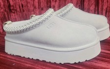 UGG Women 9 Tazz Bay Fog Platform Slipper Shoe Slide Sketch 1122553 NNB New No B