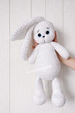 Handmade Plush Bunny 16.1 Crochet AmigurumiFinished Toy