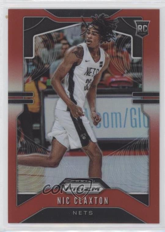 2019-20 Panini Prizm Rookie Red 123/299 Nic Claxton Nicolas #292 u6m