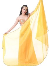 Womens Belly Dance Colorful Chiffon Scarf Veil 2.5x1.2M Halloween Costume