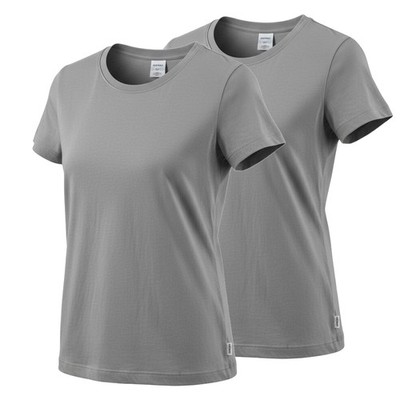 HERMKO  2er Pack Damen T-Shirts mit Rundhals aus 100% Bio-Baumwolle 7011800 