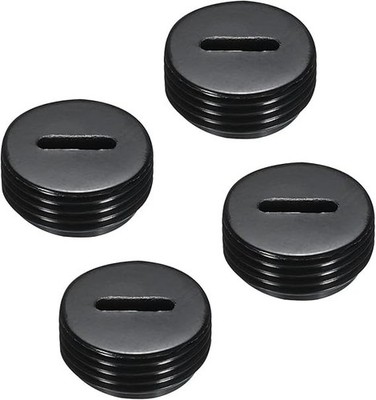 4 PC Carbon Brush Holder Caps Black 13mm OD Motor Electric Brush Plastic Cover