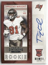 2013 Panini Contenders #106b Timothy Wright RC AUTO ☘️220