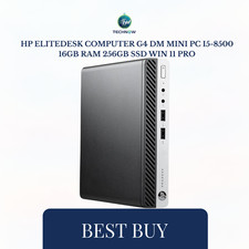 HP Elitedesk Computer G4 DM MINI PC I5-8500 16GB Ram 256GB SSD Win 11 Pro