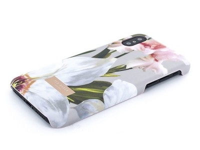 Ted Baker Apple iPhone X/XS Rosa Blumen Handyhülle (Neu) - Kostenloser Versand