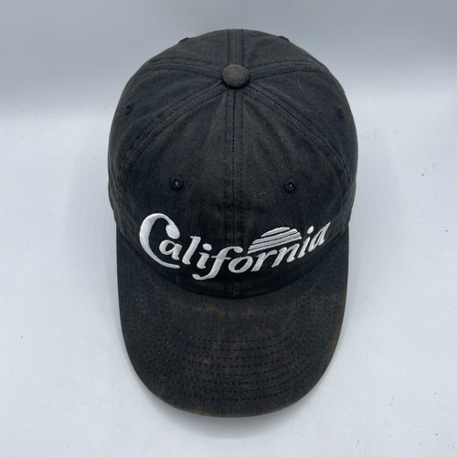 Volcom California Hat Adult Strapback Faded Black Baseball Dad Cap Cali Surfer - Picture 7 of 11