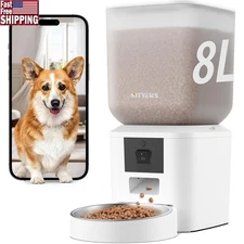 Smart Automatic Pet Feeder 1080P HD Camera WiFi Dog Cat Food Dispenser New