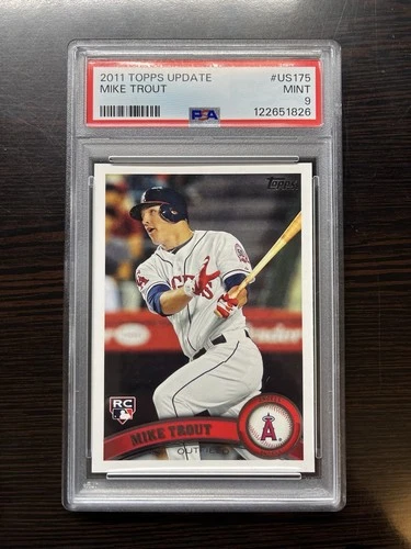 Mike Trout 2011 Topps Update Series #US175 Rookie RC PSA 9 Mint Angels HOF MVP
