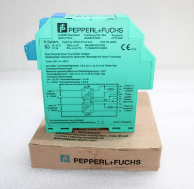 PEPPERL+FUCHS KFD2-STC4-Ex2 SMART TRANSMITTER POWER SUPPLY P/N:42083