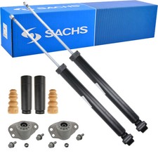 2x SACHS Stoßdämpfer + Service-Kit + Domlager Hinten für AUDI A1 SPORTBACK