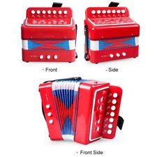 Accordion Instrument 7 Keys 2 Bass Small Accordion Educational Musical Inst MUTD