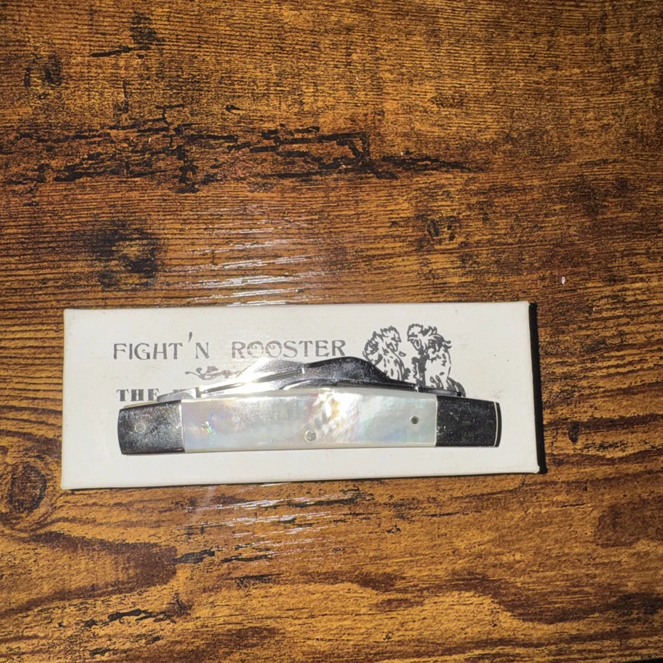 FIGHT`N ROOSTER 4 HOJAS "EL CAPITÁN GALLO" 1ª. CUCHILLO GEN. PEARL MANGOS  Foto 3 de 4