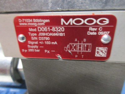 Mowcoページ MOOG HYDRAULIC SERVO VALVE D061-8320 J09HOAM4HB1 +/-150MA J662