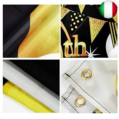 Striscione Glitter Oro '25+25' - Per 50° Compleanno O Anniversario, 1.2m - Foto 2