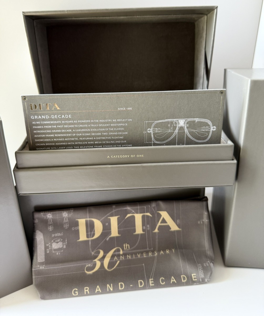 DITA GRAND DECADE DTS460-A-01 Yellow Gold Yellow Grey Lens DITA GRAND DECADE DTS460-A-01 Yellow Gold Yellow Grey Lens