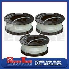 3 x Black & Decker A6481 Strimmer Trimmer Spools & Lines ST1820EPC ST1823 ST4525
